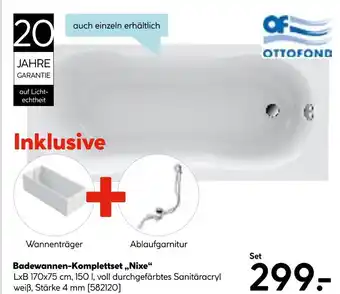 Hellweg Ottofond badewannen-komplettset „nixe“ Angebot