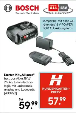 Hellweg Bosch starter-kit „alliance“ Angebot