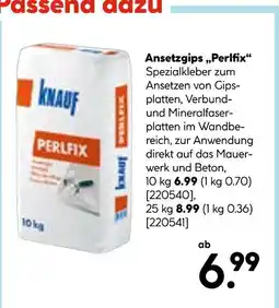 Hellweg Knauf ansetzgips „perlfix“ Angebot