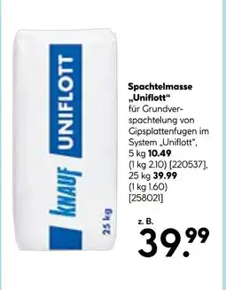 Hellweg Knauf spachtelmasse ''uniflott'' Angebot