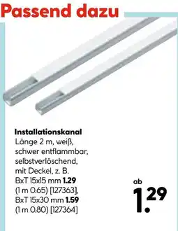 Hellweg Installationskanal Angebot