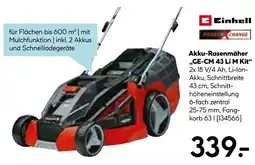 Hellweg Einhell akku-rasenmäher „ge-cm 43 li m kit“ Angebot