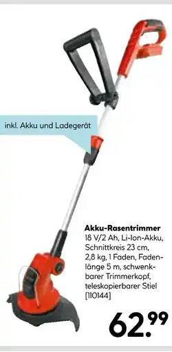 Hellweg Gardena akku-rasentrimmer Angebot