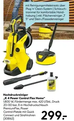 Hellweg Hochdruckreiniger k 4 power control flex home Angebot