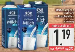 E-Center Weihenstephan Haltbare oder Frische Milch Angebot