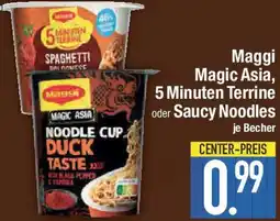 E-Center Maggi Magic Asia, 5 Minuten Terrine oder Saucy Noodles Angebot