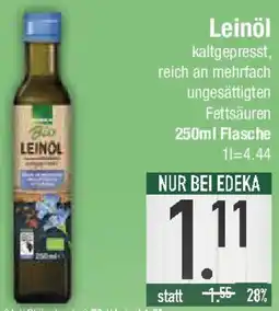 E-Center Edeka Bio Leinöl Angebot