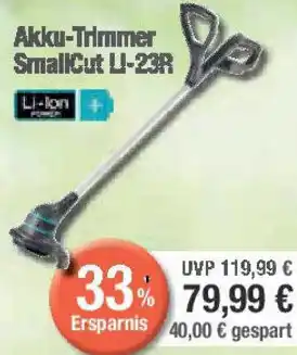 E-Center GARDENA Akku-Trimmer SmallCut Ll-23R Angebot