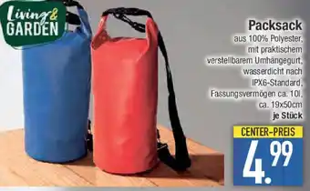 E-Center Living& garden Packsack Angebot