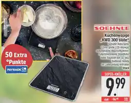 E-Center SOEHNLE Küchenwaage ,,KWD 300 slate" Angebot