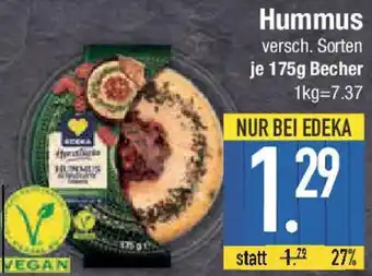 E-Center EDEKA Herzstücke Hummus Angebot
