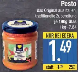 E-Center EDEKA Herzstücke Pesto Angebot