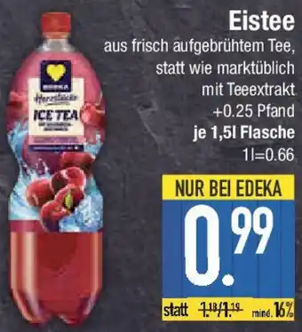 E-Center EDEKA Herzstücke Eistee Angebot