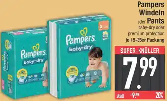E-Center Pampers Windeln oder Pants Angebot
