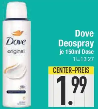 E-Center Dove Deospray Angebot