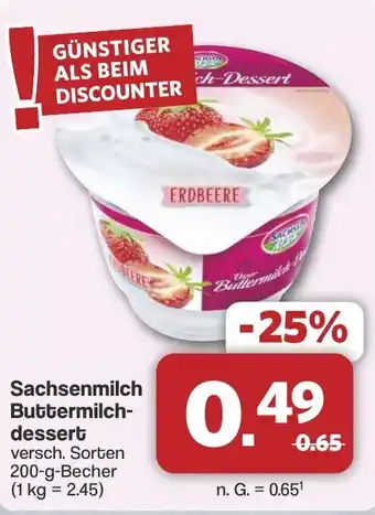 Famila Nord West Sachsenmilch Buttermilchdessert Angebot