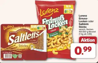 Famila Nord West Lorenz Ernuss- Locken oder Saltlett Sticks Angebot