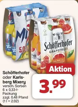 Famila Nord West Schöfferhofer oder Karlsberg Mixery Angebot