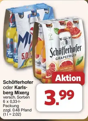 Famila Nord West Schöfferhofer oder Karlsberg Mixery Angebot