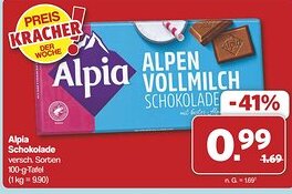 Famila Nord West Alpia Schokolade Angebot