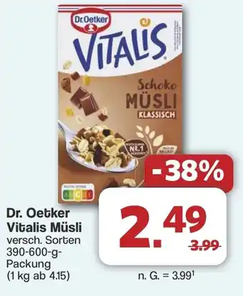 Famila Nord West Dr. Oetker Vitalis Müsli Angebot