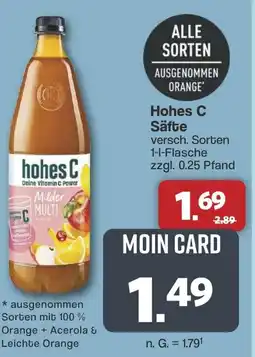 Famila Nord West hohes C Säfte Angebot