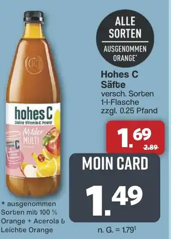 Famila Nord West hohes C Säfte Angebot