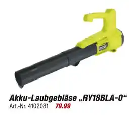 toom Baumarkt Ryobi akku-laubgebläse „ry18bla-0“ Angebot