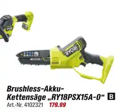 toom Baumarkt Ryobi brushless-akku-kettensäge Angebot