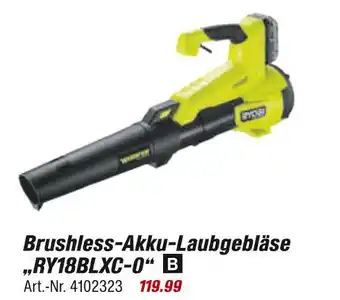 toom Baumarkt Ryobi brushless-akku-laubgebläse „ry18blxc-0“ Angebot