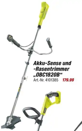 toom Baumarkt Akku-sense und -rasentrimmer Angebot