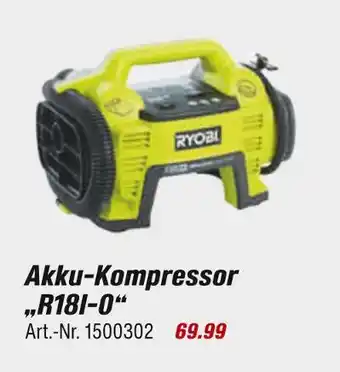 toom Baumarkt Ryobi akku-kompressor „r18i-o“ Angebot