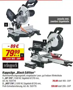 toom Baumarkt Scheppach kappsäge „black edition“ Angebot