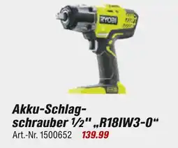 toom Baumarkt Ryobi akku-schlagschrauber 1/2 r18iw3-0 Angebot