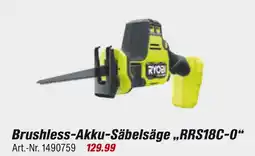 toom Baumarkt Ryobi brushless-akku-säbelsäge „rrs18c-0“ Angebot