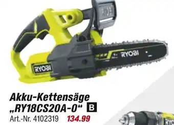 toom Baumarkt Ryobi akku-kettensäge Angebot