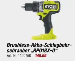 toom Baumarkt Ryobi brushless-akku-schlagbohrschrauber Angebot
