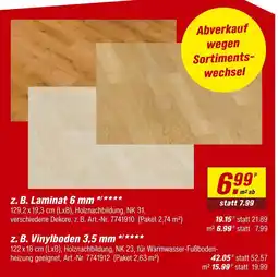 toom Baumarkt Laminat oder vinylboden Angebot