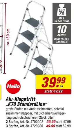 toom Baumarkt Hailo alu-klapptitt k70 standardline Angebot