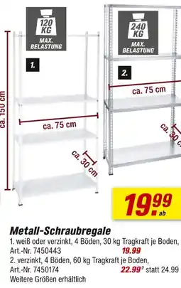 toom Baumarkt Metall-schraubregale Angebot