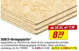 toom Baumarkt Osb/3-verlegeplatte Angebot