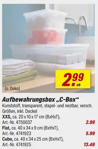 toom Baumarkt Aufbewahrungsbox „c-box“ Angebot