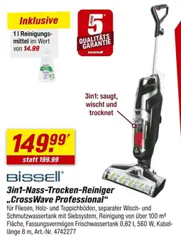 toom Baumarkt Bissell 3in1-nass-trocken-reiniger „crosswave professional“ Angebot