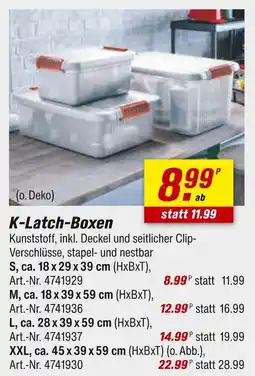 toom Baumarkt K-latch-boxen Angebot