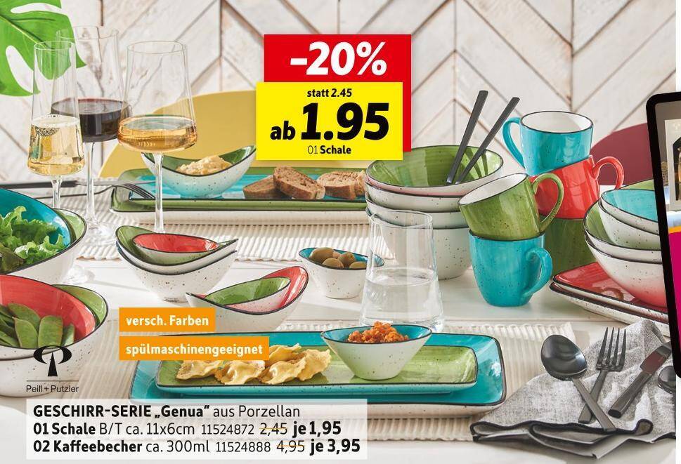 Peill + putzler geschirr-serie „genua“ Angebot bei SCONTO