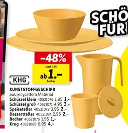 SCONTO Khg kunststoffgeschirr Angebot