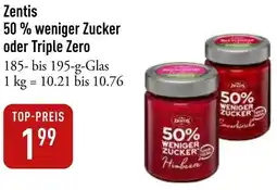 Galeria Markthalle Zentis 50% weniger Zucker oder Triple Zero Angebot