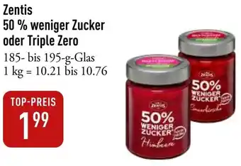 Galeria Markthalle Zentis 50% weniger Zucker oder Triple Zero Angebot