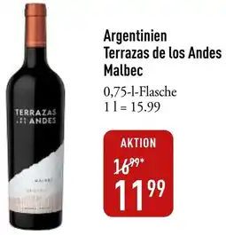 Galeria Markthalle Argentinien Terrazas de los Andes Malbec Angebot