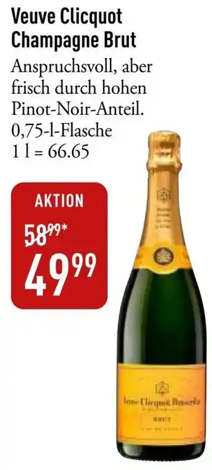 Galeria Markthalle Veuve Clicquot Champagne Brut Angebot
